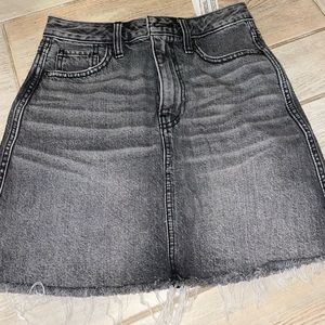 Abercrombie black denim skirt